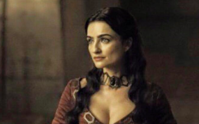 Israeli actress Ania Bukstein plays red priestess Kinvara in the latest season of epic fantasy TV show 'Game of Thrones' (Courtesy Ania Bukstein Facebook page)
