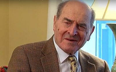 Dr. Henry Heimlich talks about his life in 2014 (screen capture: YouTube)