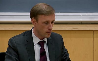 Jake Sullivan in March 2015 (screen capture: YouTube)