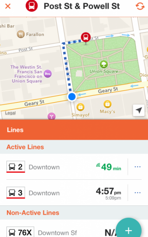 Moovit screenshot (Courtesy)