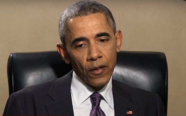 President Barack Obama talks to CNN about the killing of Osama bin Laden, in an interview aired on May 2, 2016 to mark the fifth anniversary of the al-Qaeda leader's death (screen capture: YouTube) President Barack Obama talks to CNN about the killing of Osama bin Laden, in an interview aired on May 2, 2016 to mark the fifth anniversary of the al-Qaeda leader's death (screen capture: YouTube)