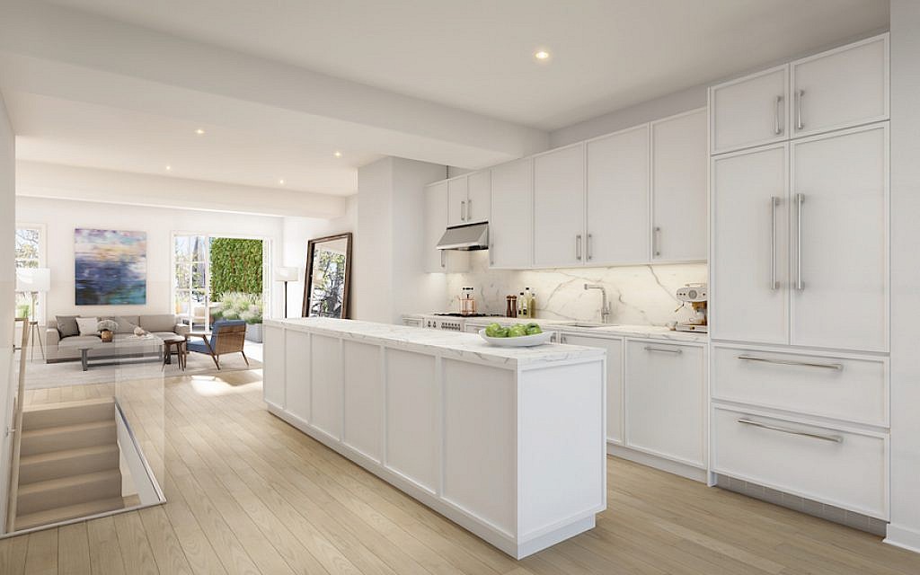 The penthouse at 415 E. Sixth St., which will sit atop the historic Anshei Meseritz synagogue. (Courtesy of East River Partners) The penthouse at 415 E. Sixth St., which will sit atop the historic Anshei Meseritz synagogue. (Courtesy of East River Partners)