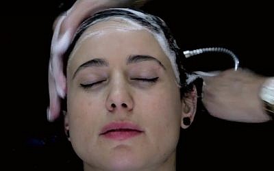 An image from 'Women in Sink,' a documentary set in a Christian-Arab hair salon in Haifa (YouTube screenshot) An image from 'Women in Sink,' a documentary set in a Christian-Arab hair salon in Haifa (YouTube screenshot)