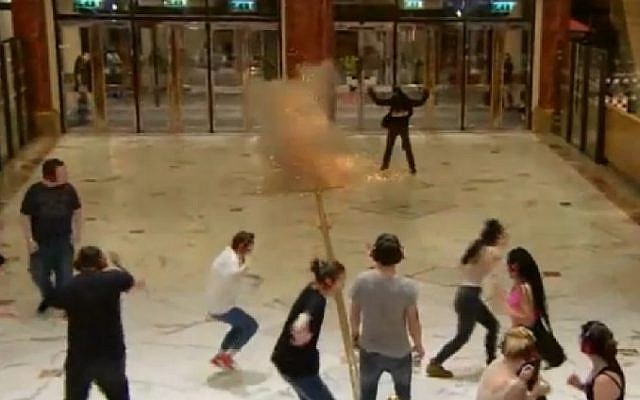 Screenshot from video footage showing a UK anti-terror police drill in Manchester on May 10, 2016 which used a Muslim "terrorist" who shouted "Allahu Akbar." (UK Police) Screenshot from video footage showing a UK anti-terror police drill in Manchester on May 10, 2016 which used a Muslim "terrorist" who shouted "Allahu Akbar." (UK Police)
