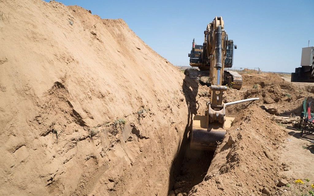 Illustrative: a Hamas tunnel discovered by the IDF running under the Gaza border into Israel on May 5, 2016. (IDF Spokesperson's Unit)