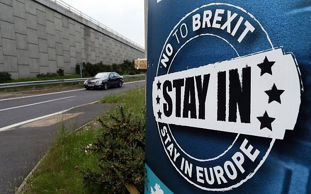 A 'No To Brexit' sign is pictured on the outskirts of Newry in Northern Ireland on June 7, 2016. (AFP Photo/Paul Faith) A 'No To Brexit' sign is pictured on the outskirts of Newry in Northern Ireland on June 7, 2016. (AFP Photo/Paul Faith)