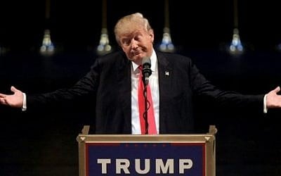 US Republican presidential candidate Donald Trump speaks during a rally in Las Vegas on June 18, 2016. (AFP/John Gurzinski)