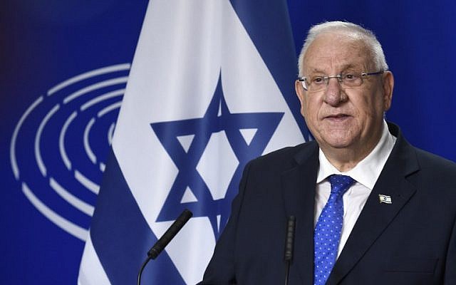 Israeli President Reuven Rivlin speaks at a press conference after a session of the EU Parliament in Brussels on June 22, 2016. (AFP Photo/John Thys) Israeli President Reuven Rivlin speaks at a press conference after a session of the EU Parliament in Brussels on June 22, 2016. (AFP Photo/John Thys)