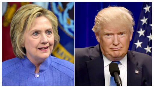 This combination of file photos shows Democratic presidential candidate Hillary Clinton (left) on June 15, 2016, and presumptive Republican presidential nominee Donald Trump on June 13, 2016. (AFP/dsk) This combination of file photos shows Democratic presidential candidate Hillary Clinton (left) on June 15, 2016, and presumptive Republican presidential nominee Donald Trump on June 13, 2016. (AFP/dsk)
