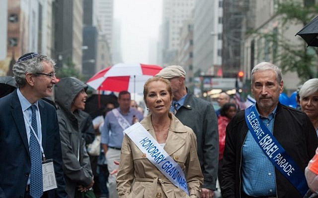 Kathie Lee Gifford marches as Honorary Marshal in the Celebrate Israel Parade in the rain on June 5, 2016 in New York City (Stephanie Keith/Getty Images/AFP) Kathie Lee Gifford marches as Honorary Marshal in the Celebrate Israel Parade in the rain on June 5, 2016 in New York City (Stephanie Keith/Getty Images/AFP)