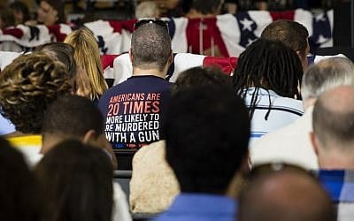 Supporters wait to hear Democratic presidential candidate Hillary Clinton speak at the Cleveland Industrial Innovation Center on June 13, 2016 in Cleveland, Ohio. (Angelo Merendino/Getty Images/AFP)