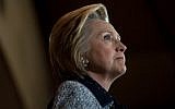 Democratic nominee for president Hillary Clinton speaks to supporters at the International Brotherhood of Electric Workers Hall on Tuesday, June 14, 2016 in Pittsburgh, Pennsylvania. (Jeff Swensen/Getty Images/AFP)