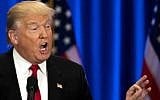 Republican Presidential candidate Donald Trump speaks during an event at Trump SoHo Hotel, June 22, 2016 in New York City. (Drew Angerer/Getty Images/AFP)