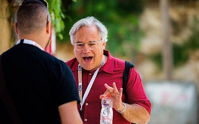 Alan Weinkrantz at the Kahenacon SEO conference in Jerusalem in 2015. (courtesy Kahena Digital Marketing)