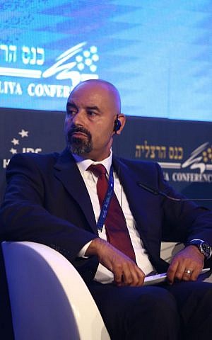 Jordanian Ambassador to Israel Walid Obeidat at the Herzliya Conference, June 16, 2016 (Adi Cohen Zedek)