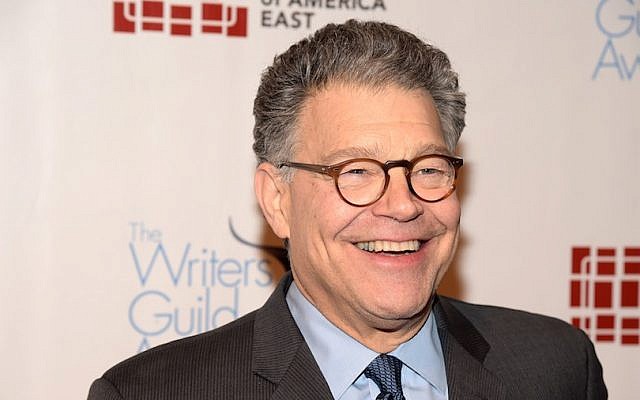 Al Franken attending the 68th Annual Writers Guild Awards at Edison Ballroom in New York City, Feb. 13, 2016. (Theo Wargo/Getty Images For The Writers Guild Of America via JTA)