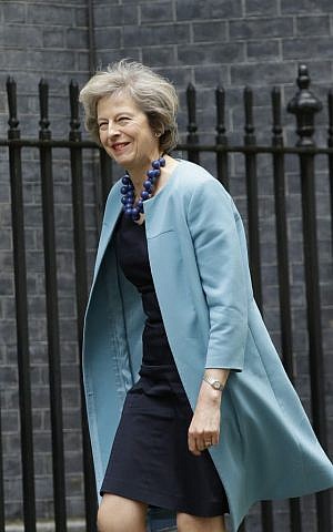 British Home Secretary Theresa May arrives for a cabinet meeting at 10 Downing Street in London, Monday, June 27, 2016. (AP/Matt Dunham) 