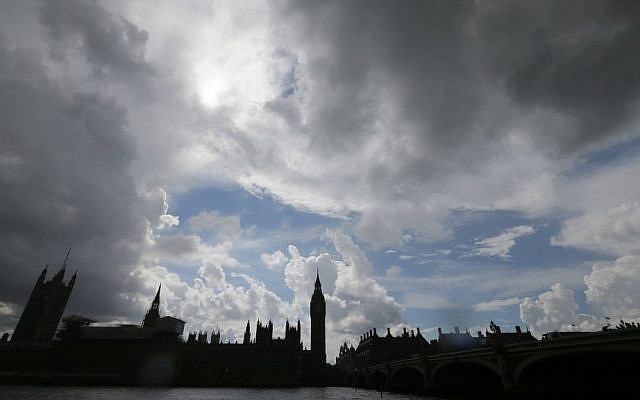 Clouds gather above the Houses of Parliament on the banks of the River Thames following the EU referendum result, London, Saturday, June 25, 2016. Britain voted to leave the European Union after a bitterly divisive referendum campaign. (AP Photo/Tim Ireland) Clouds gather above the Houses of Parliament on the banks of the River Thames following the EU referendum result, London, Saturday, June 25, 2016. Britain voted to leave the European Union after a bitterly divisive referendum campaign. (AP Photo/Tim Ireland)