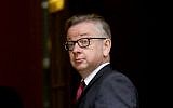 British politician Michael Gove. (AP Photo/Matt Dunham)