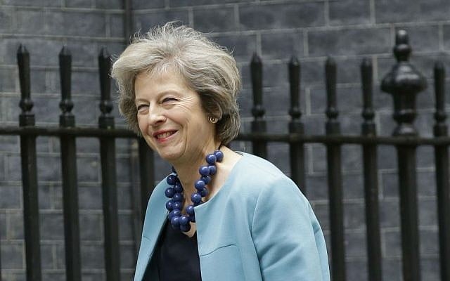 British Home Secretary Theresa May arrives for a cabinet meeting at 10 Downing Street in London, Monday, June 27, 2016. (AP Photo/Matt Dunham) British Home Secretary Theresa May arrives for a cabinet meeting at 10 Downing Street in London, Monday, June 27, 2016. (AP Photo/Matt Dunham)