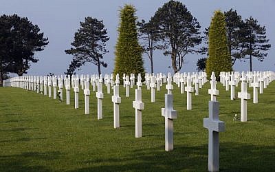 Graves at the Colleville American military cemetery, in Colleville sur Mer, western France, June 5, 2016. (AP Photo/Francois Mori)