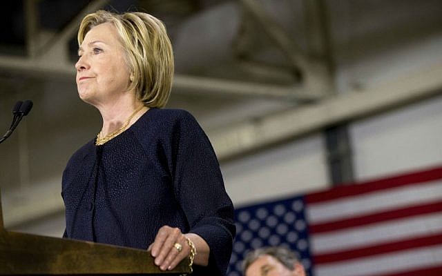 Democratic presidential candidate Hillary Clinton speaks at a rally in Cleveland, Ohio, Monday, June 13, 2016. (AP Photo/Andrew Harnik)
