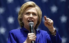 Democratic presidential candidate Hillary Clinton speaks at a rally, in Lynwood, California, June 6, 2016. (AP Photo/John Locher)