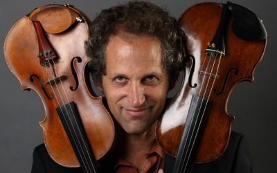 Daniel Hoffman and his violins (Courtesy Daniel Hoffman)