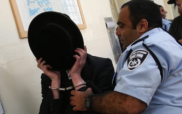 Illustrative photo of an ultra-Orthodox man in court, May 19, 2015. (Hadas Parush/Flash90) Illustrative photo of an ultra-Orthodox man in court, May 19, 2015. (Hadas Parush/Flash90)