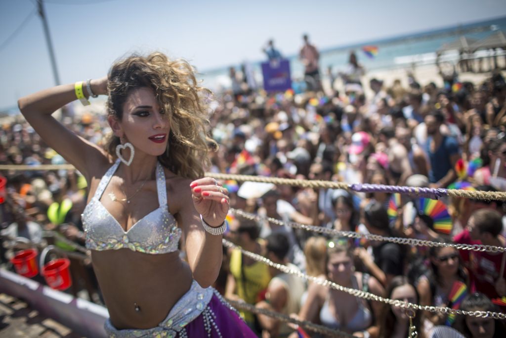 Tens of thousands participated at the annual Gay Pride Parade in Tel Aviv, June 12, 2015. (Hadas Parush/FLASH90) Tens of thousands participated at the annual Gay Pride Parade in Tel Aviv, June 12, 2015. (Hadas Parush/FLASH90)