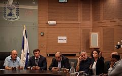A meeting of the Knesset's Constitution, Law and Justice Committee on July 22, 2015 (Hadas Parush/Flash90)