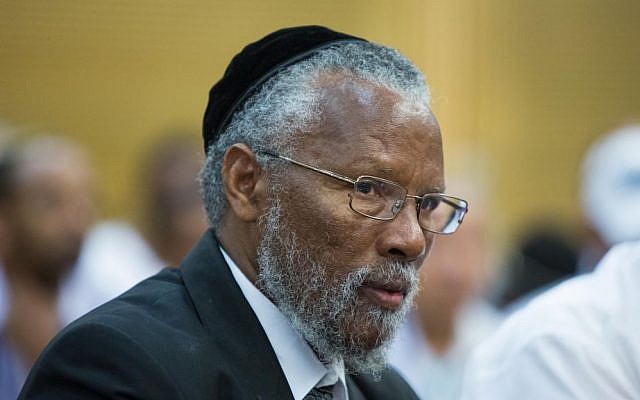 Ethiopian-Israeli Chief Rabbi Yosef Hadane during a debate of the Immigration and Absorption Committee at the Knesset, July 27, 2015. (Yonatan Sindel/Flash90) Ethiopian-Israeli Chief Rabbi Yosef Hadane during a debate of the Immigration and Absorption Committee at the Knesset, July 27, 2015. (Yonatan Sindel/Flash90)