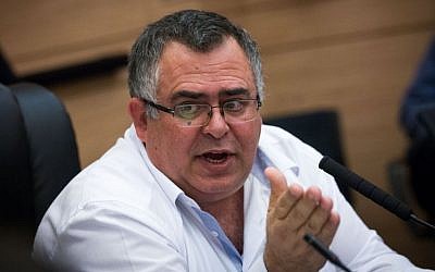 Coalition Chairman MK David Bitan on January 11, 2016. (Miriam Alster/Flash90)