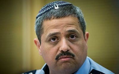 Chief of Police Roni Alsheich at the Knesset, March 29, 2016. (Yonatan Sindel/Flash90) 
