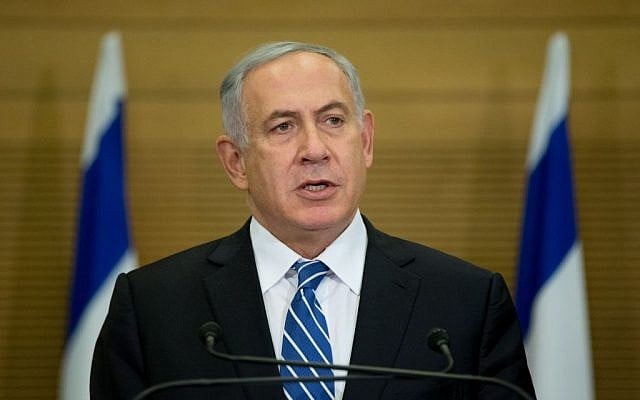 Prime Minister Benjamin Netanyahu in the Knesset, May 30, 2016. (Yonatan Sindel/Flash90)