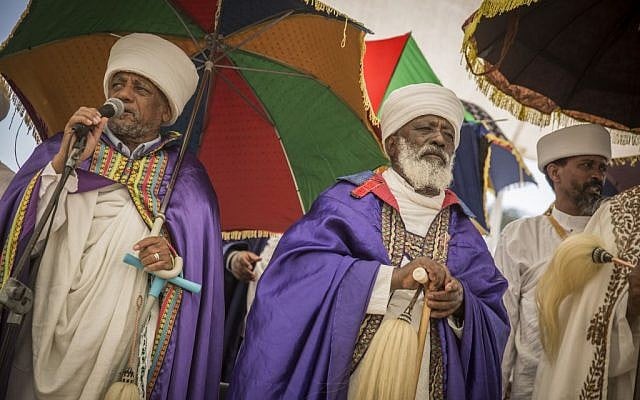 Members of Israel's Ethiopian community attend a memorial service on Mount Herzl in Jerusalem on June 5, 2016, dedicated to the Ethiopians who died on their journey to Israel. (Photo by Hadas Parush/Flash90) 