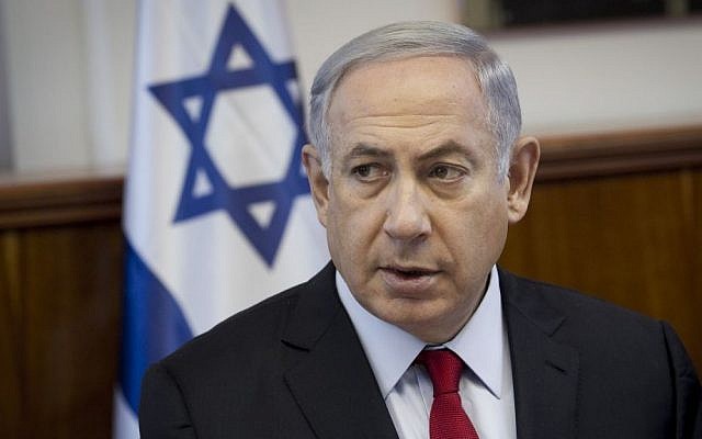 Prime Minister Benjamin Netanyahu leads the weekly cabinet meeting at the Prime Minister's Office in Jerusalem on June 26, 2016. (Miriam Alster/Flash90) Prime Minister Benjamin Netanyahu leads the weekly cabinet meeting at the Prime Minister's Office in Jerusalem on June 26, 2016. (Miriam Alster/Flash90)