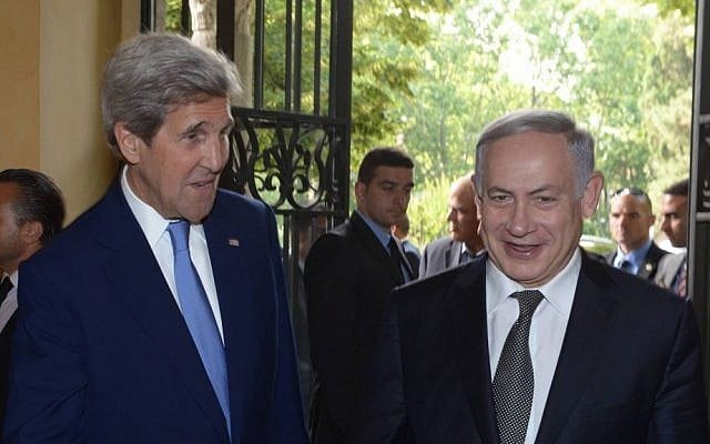 Prime Minister Benjamin Netanyahu meets with US Secretary of State John Kerry in Rome, Italy, June 27, 2016. (Amos Ben Gershom/GPO) Prime Minister Benjamin Netanyahu meets with US Secretary of State John Kerry in Rome, Italy, June 27, 2016. (Amos Ben Gershom/GPO)