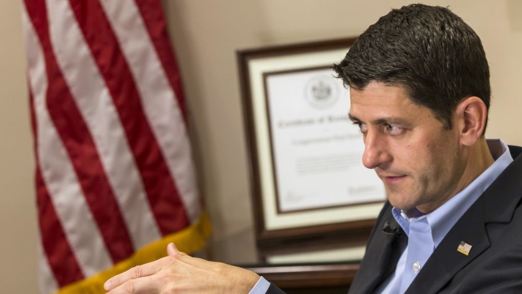 House Speaker Paul Ryan, R-Wis., speaks during an interview with The Associated Press in Janesville, Wisconsin, June 2, 2016. (AP/Andy Manis) House Speaker Paul Ryan, R-Wis., speaks during an interview with The Associated Press in Janesville, Wisconsin, June 2, 2016. (AP/Andy Manis)