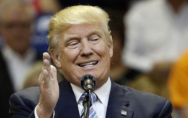 In this May 26, 2016, file photo, Republican presumptive nominee Donald Trump speaks at a campaign rally at the Rimrock Auto Arena, in Billings, Mont. (AP/Brennan Linsley, File) In this May 26, 2016, file photo, Republican presumptive nominee Donald Trump speaks at a campaign rally at the Rimrock Auto Arena, in Billings, Mont. (AP/Brennan Linsley, File)