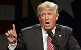 Republican presidential candidate Donald Trump speaks during a campaign rally in Greensboro, North Carolina, on June 14, 2016. (AP/Chuck Burton)