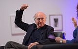 Comedian Larry David  speaks on stage at the VIP Closing Dinner during Advertising Week 2015 AWXII at Sotheby's, New York City, October 1, 2015.  (Andrew Toth/Getty Images for AWXII)