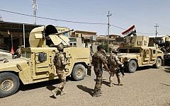 Iraqi security forces enter central Fallujah after fight against Islamic State fighters, Friday, June 17, 2016. (AP Photo)