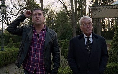 Max Moszkowicz, left, with Robert Moszkowicz near Maastricht, the Netherlands, in 2015. (Courtesy of Max Moszkowicz/via JTA)
