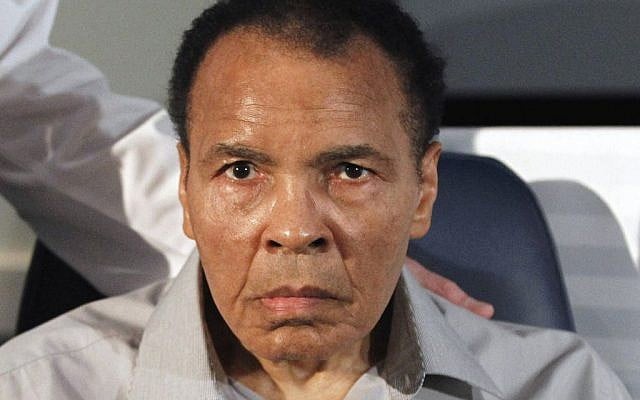 In this Feb. 22, 2012, file photo, former heavyweight boxing champion Muhammad Ali poses at St. Joseph's Hospital Barrow Neurological Institute in Phoenix. (AP Photo/Ross D. Franklin, File)