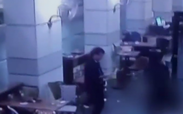 CCTV footage from June 8's terror attack in Tel Aviv (Channel 2 screenshot) CCTV footage from June 8's terror attack in Tel Aviv (Channel 2 screenshot)