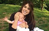 Myriam Schottenstein, the founder of ShayTell, a sheitel review website, and her daughter. (Courtesy of Schottenstein)