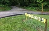 A sign for Camp Livingston, a Jewish summer camp in Bennington, Indiana (Twitter via JTA)