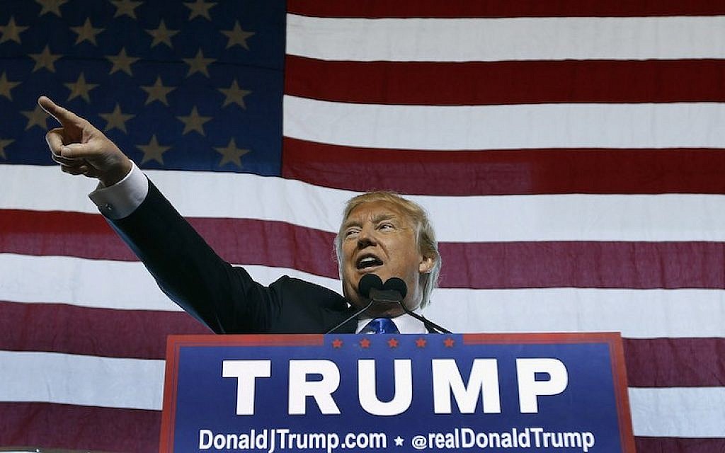 Donald Trump speaking at a campaign event in Mesa, Ariz., Dec. 16, 2015. (Ralph Freso/Getty Images)