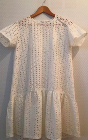 A light, white eyelet dress from Tel Aviv designers Rotem and Hadas for Shavuot (Courtesy Rotem and Hadas) A light, white eyelet dress from Tel Aviv designers Rotem and Hadas for Shavuot (Courtesy Rotem and Hadas)